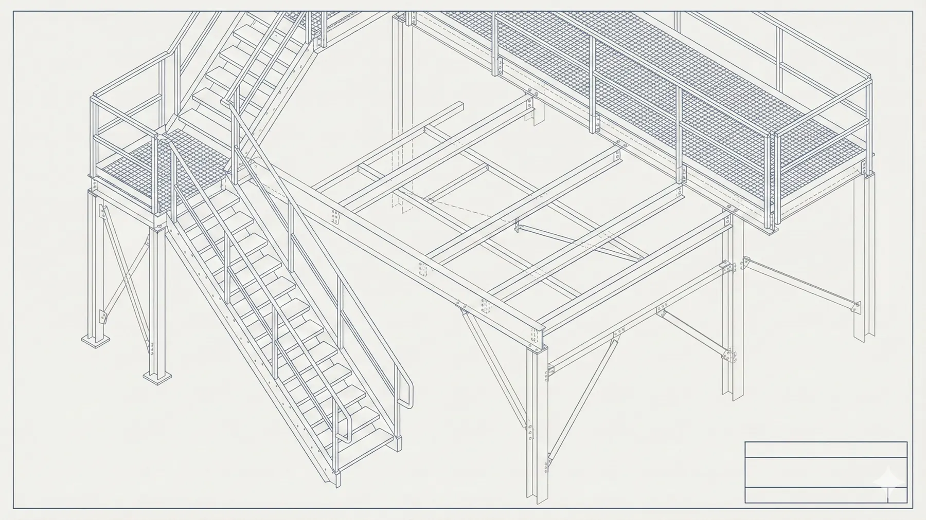 Modelo estructural de acero desarrollado digitalmente